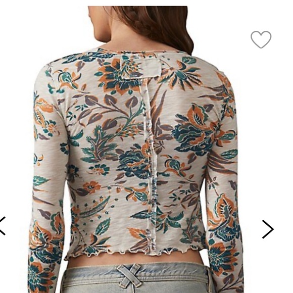 Free people lettuce trim top - Picture 2 of 3